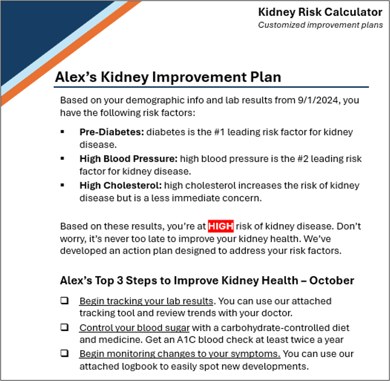 Sample Action Plan